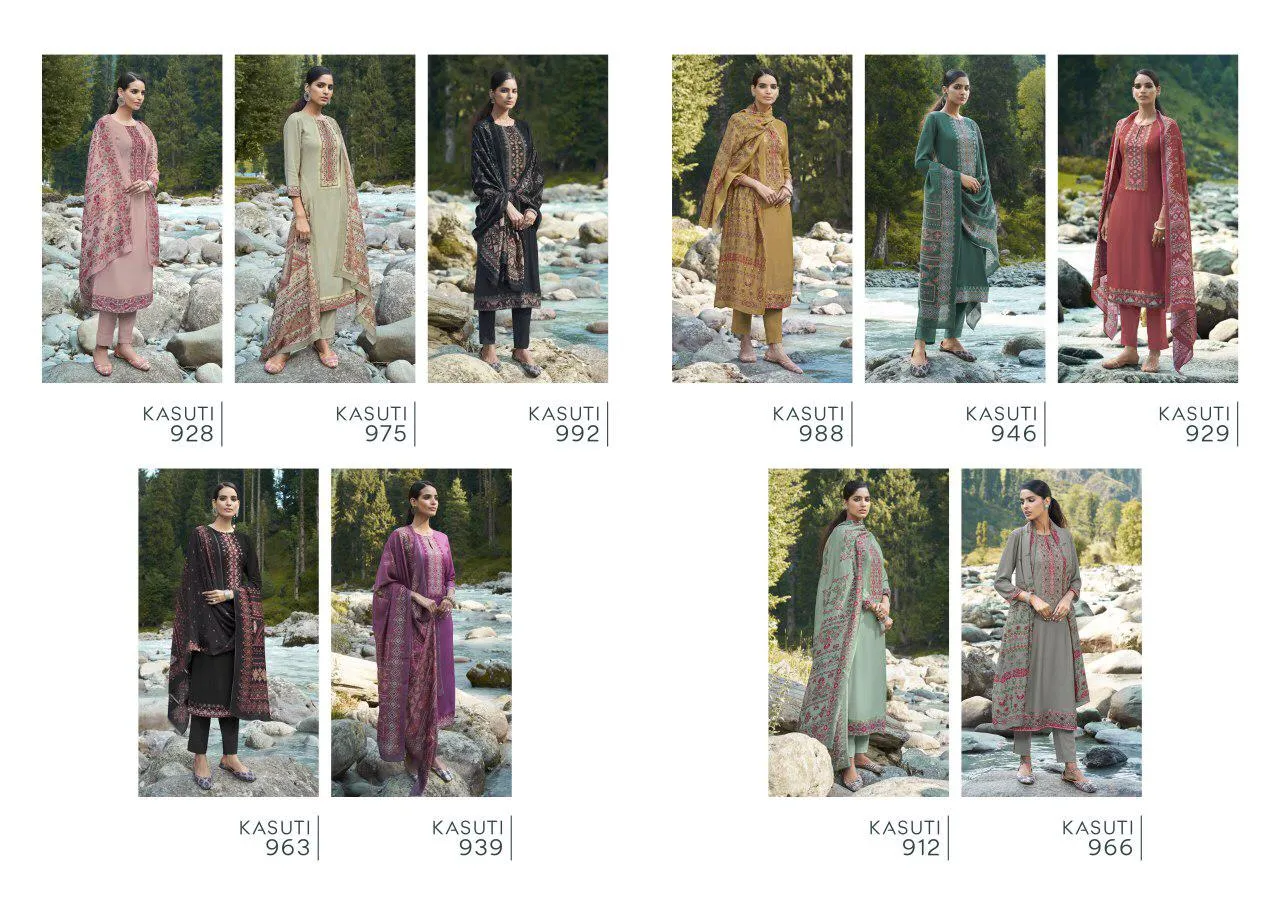 Sahiba Sudriti Presents Kasuti Pashmina Printed Fancy Designer Salwar Kameez