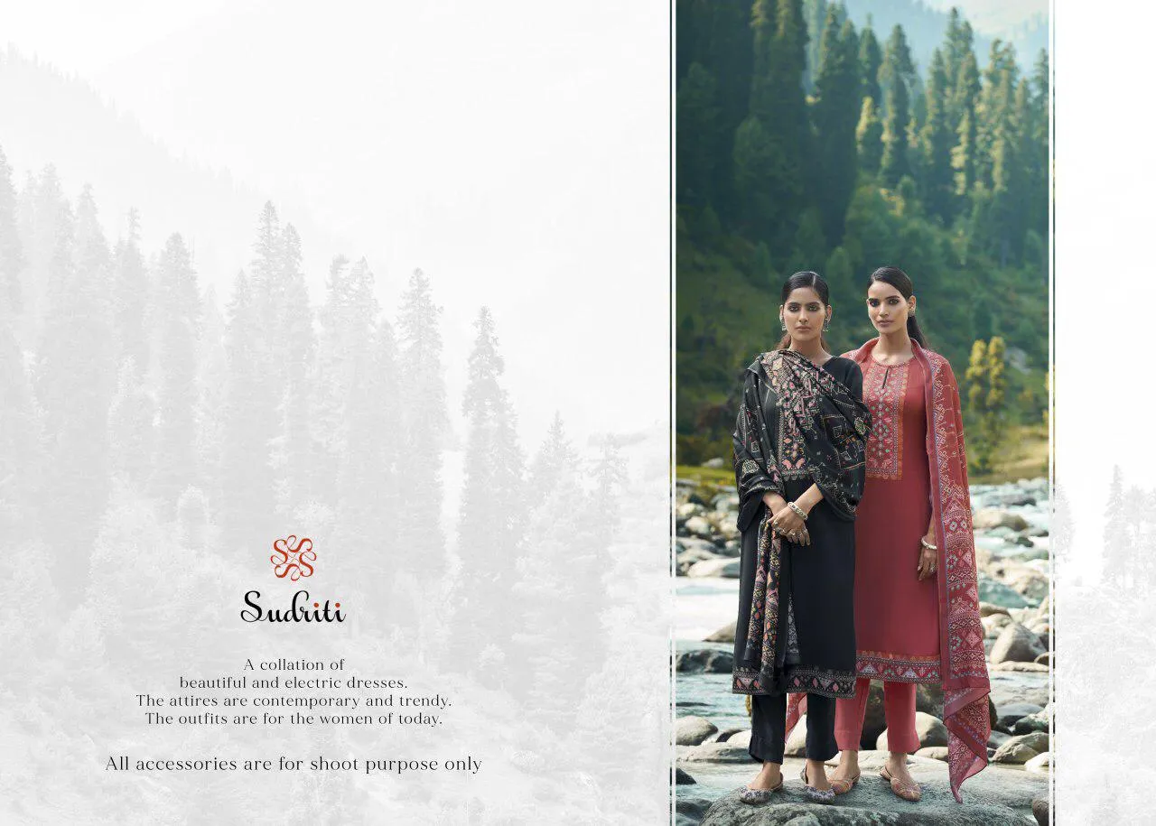 Sahiba Sudriti Presents Kasuti Pashmina Printed Fancy Designer Salwar Kameez
