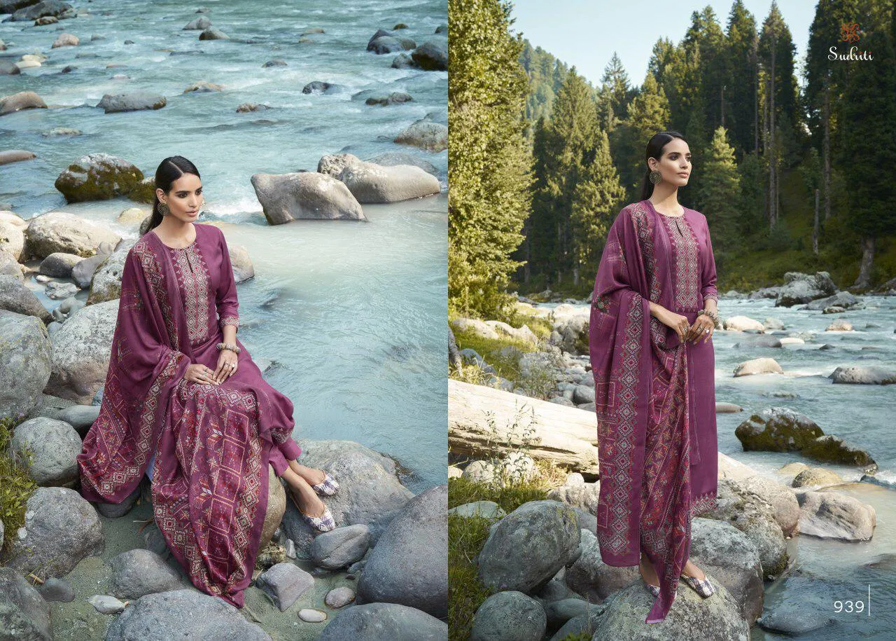 Sahiba Sudriti Presents Kasuti Pashmina Printed Fancy Designer Salwar Kameez