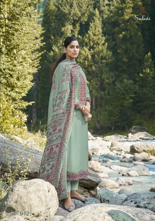 Sahiba Sudriti Presents Kasuti Pashmina Printed Fancy Designer Salwar Kameez