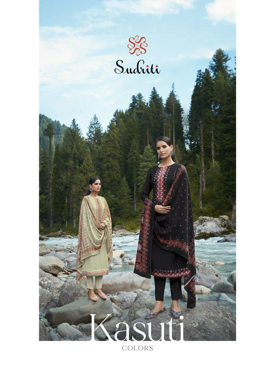 Sahiba Sudriti Presents Kasuti Pashmina Printed Fancy Designer Salwar Kameez