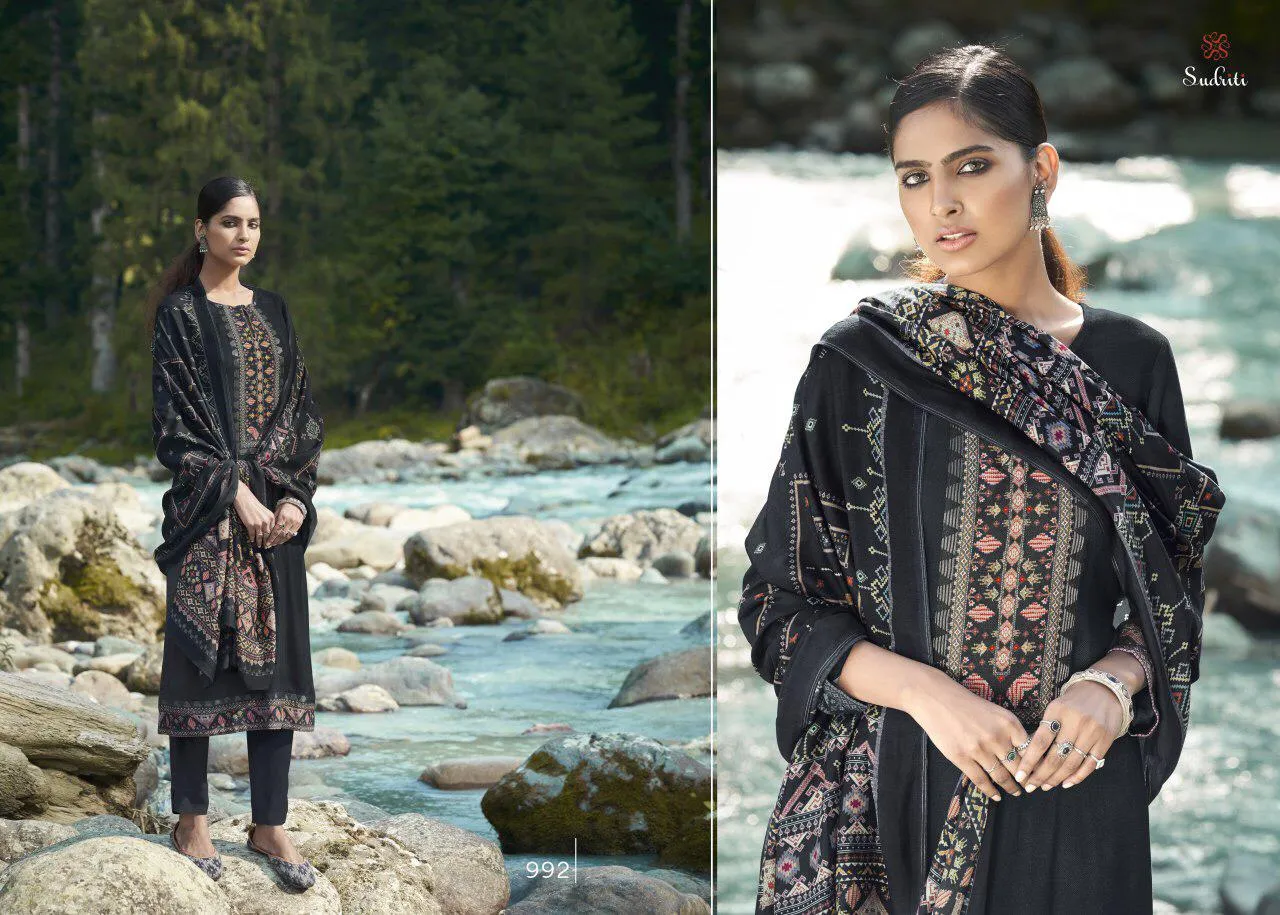 Sahiba Sudriti Presents Kasuti Pashmina Printed Fancy Designer Salwar Kameez
