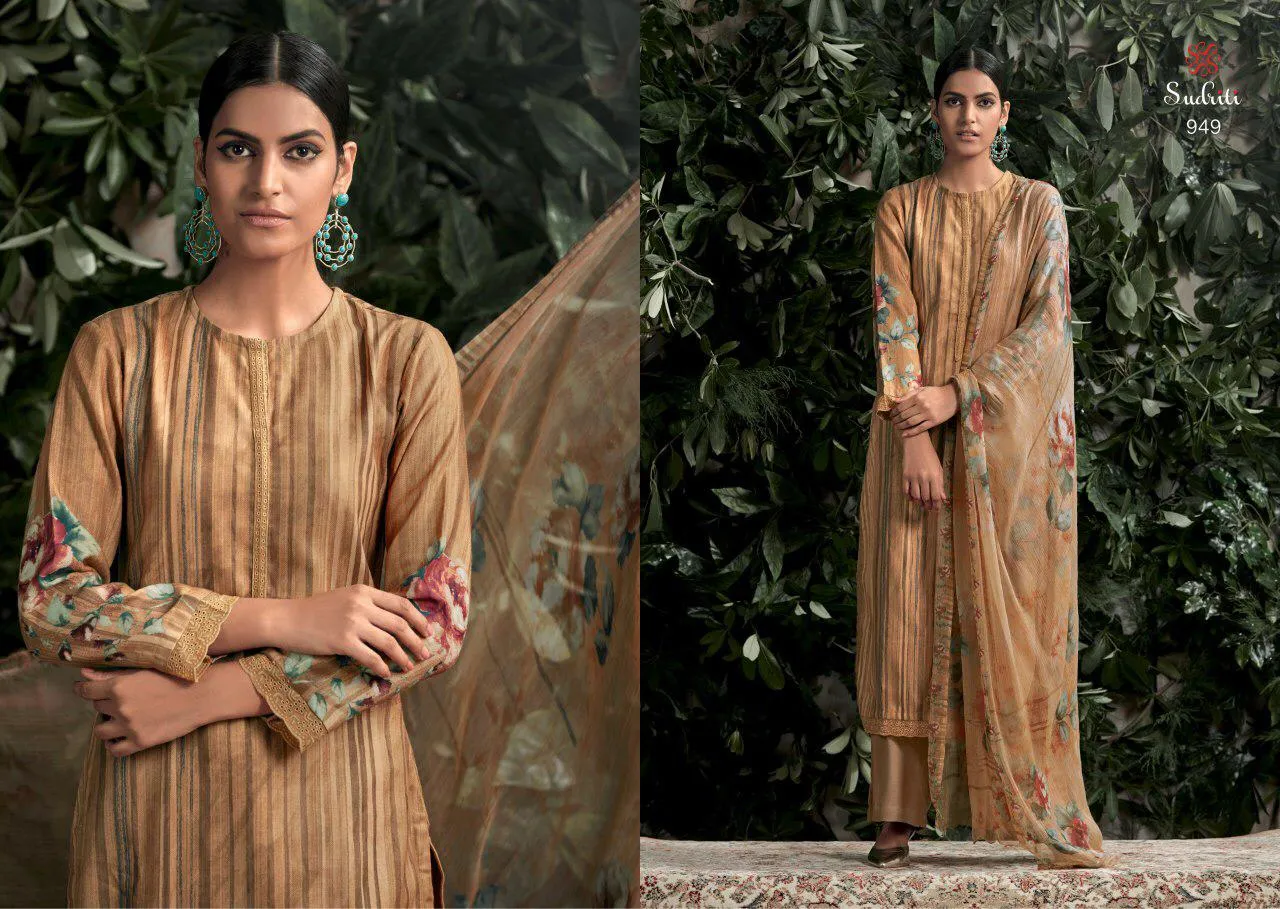 Sahiba Sudriti Presents Sifat Pure Pashmina Printed Fancy designer Salwar Kameez
