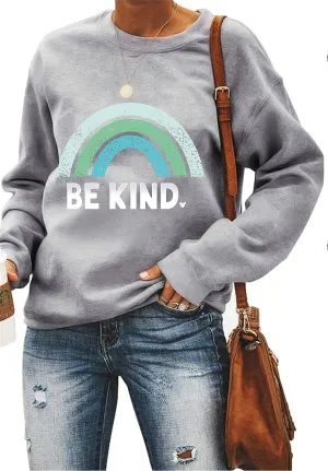 Sea Zaela Women Casual Fall Oversized Sweatshirts For Women Long Sleeve Tops Crewneack Cute Graphic Loose Fit Pullover
