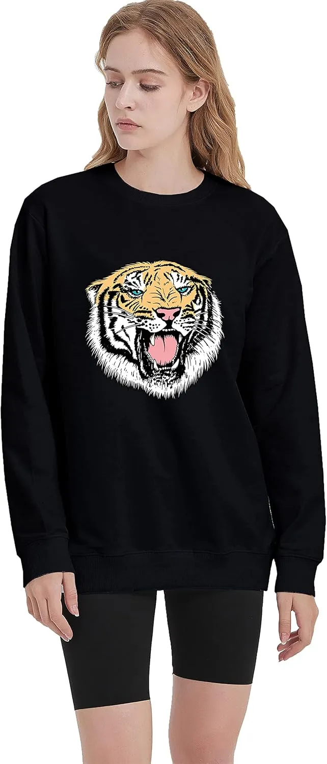 Sea Zaela Women Casual Fall Oversized Sweatshirts For Women Long Sleeve Tops Crewneack Cute Graphic Loose Fit Pullover