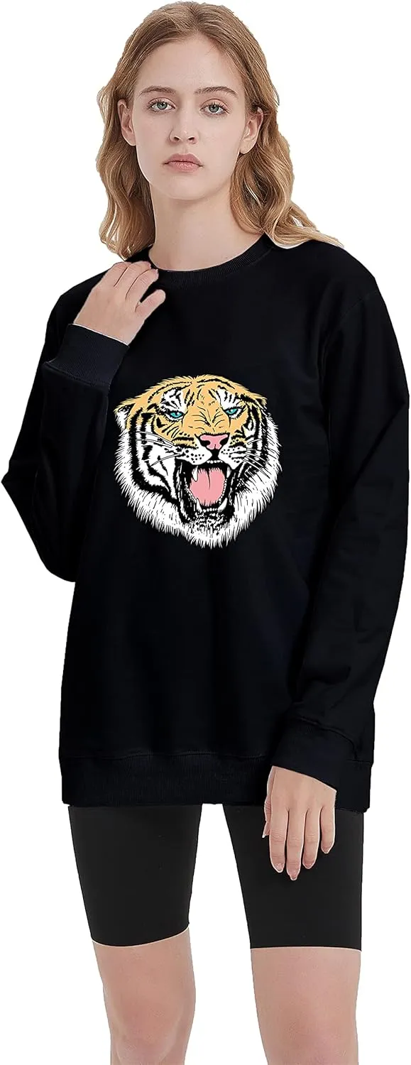 Sea Zaela Women Casual Fall Oversized Sweatshirts For Women Long Sleeve Tops Crewneack Cute Graphic Loose Fit Pullover