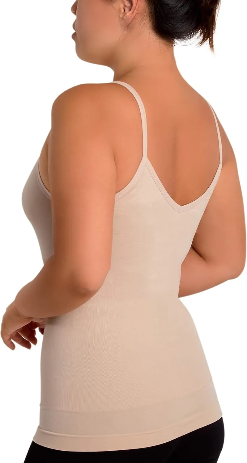 Skinnygirl Women's Scoop Neck Seamless Shaping Camisole, 3-Pack