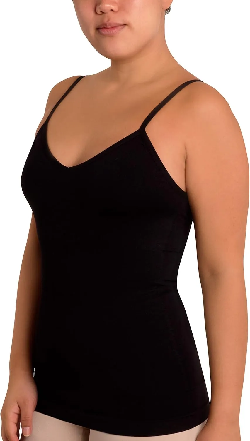 Skinnygirl Women's Scoop Neck Seamless Shaping Camisole, 3-Pack
