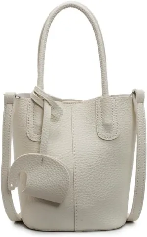 Small bucket bag Top Handle Bag for Women Vegan Leather Handbag for Women Women's Crossbody Shoulder Handba