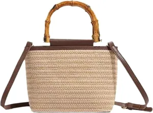 Straw Tote Straw Purses for Women Crossbody Bags Shoulder Bags Handbags Summer Purse Beach Bag Rattan Bag