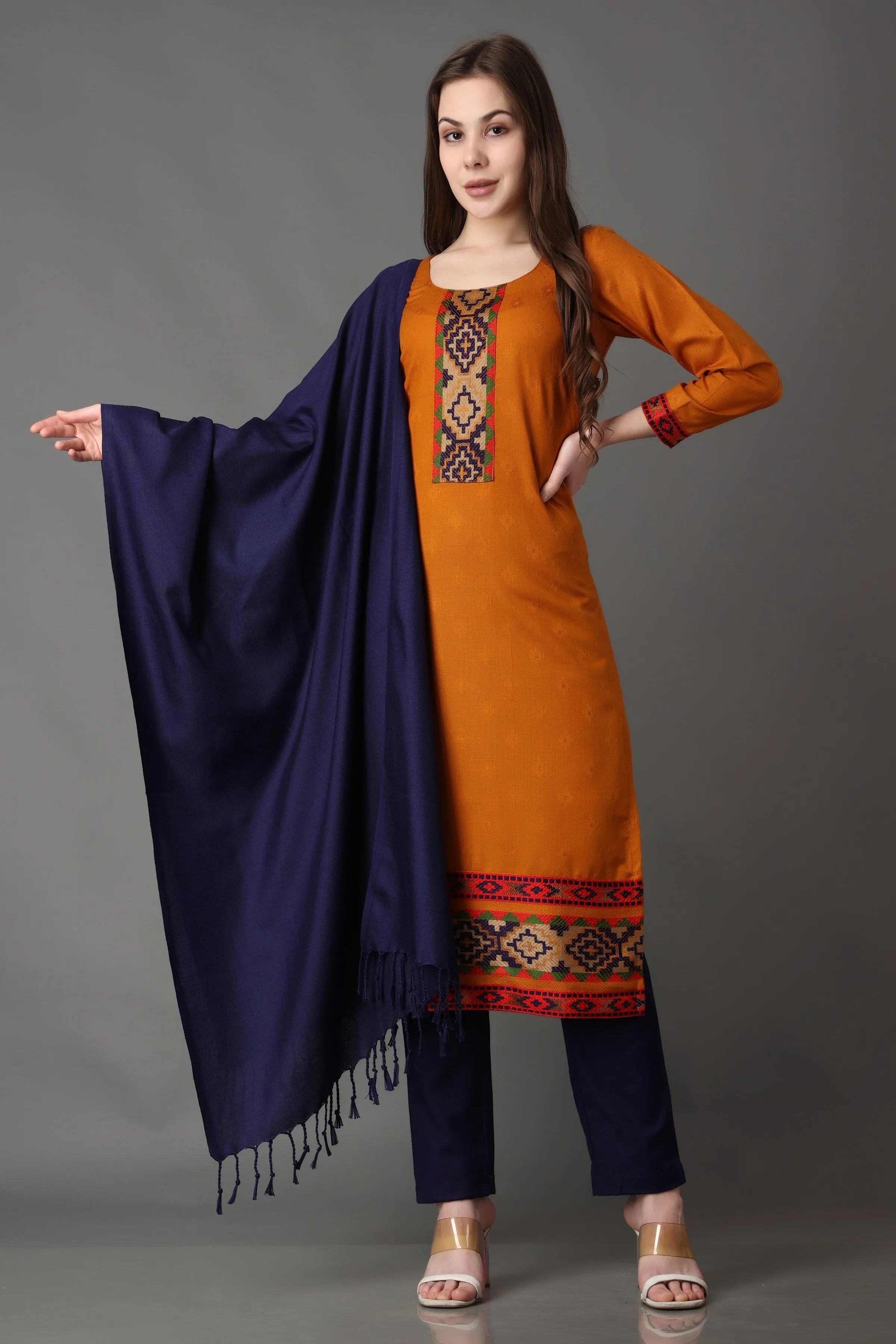 Sunny Afterglow Woollen Kurta Set