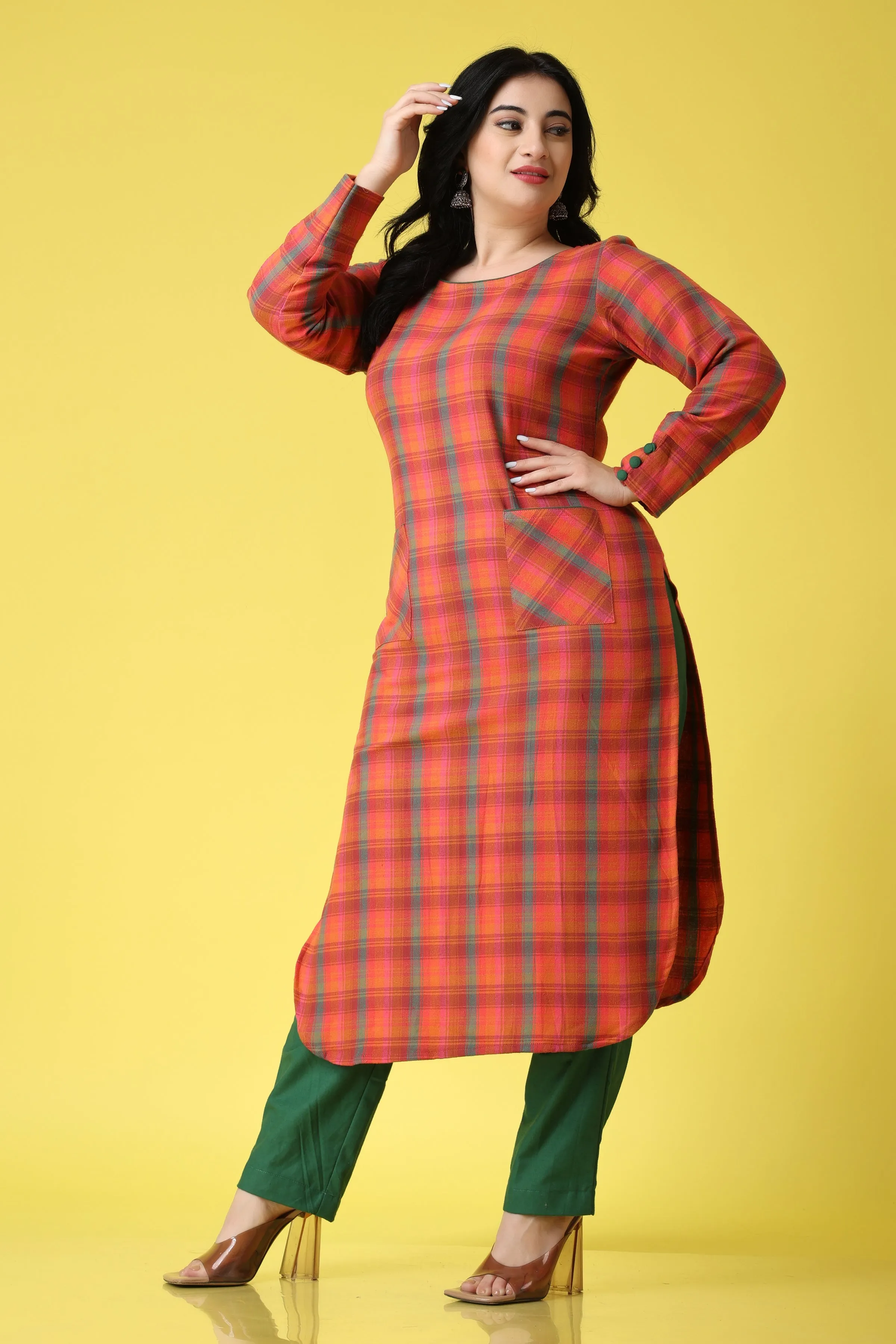 Sunset Time Woollen Kurta Set
