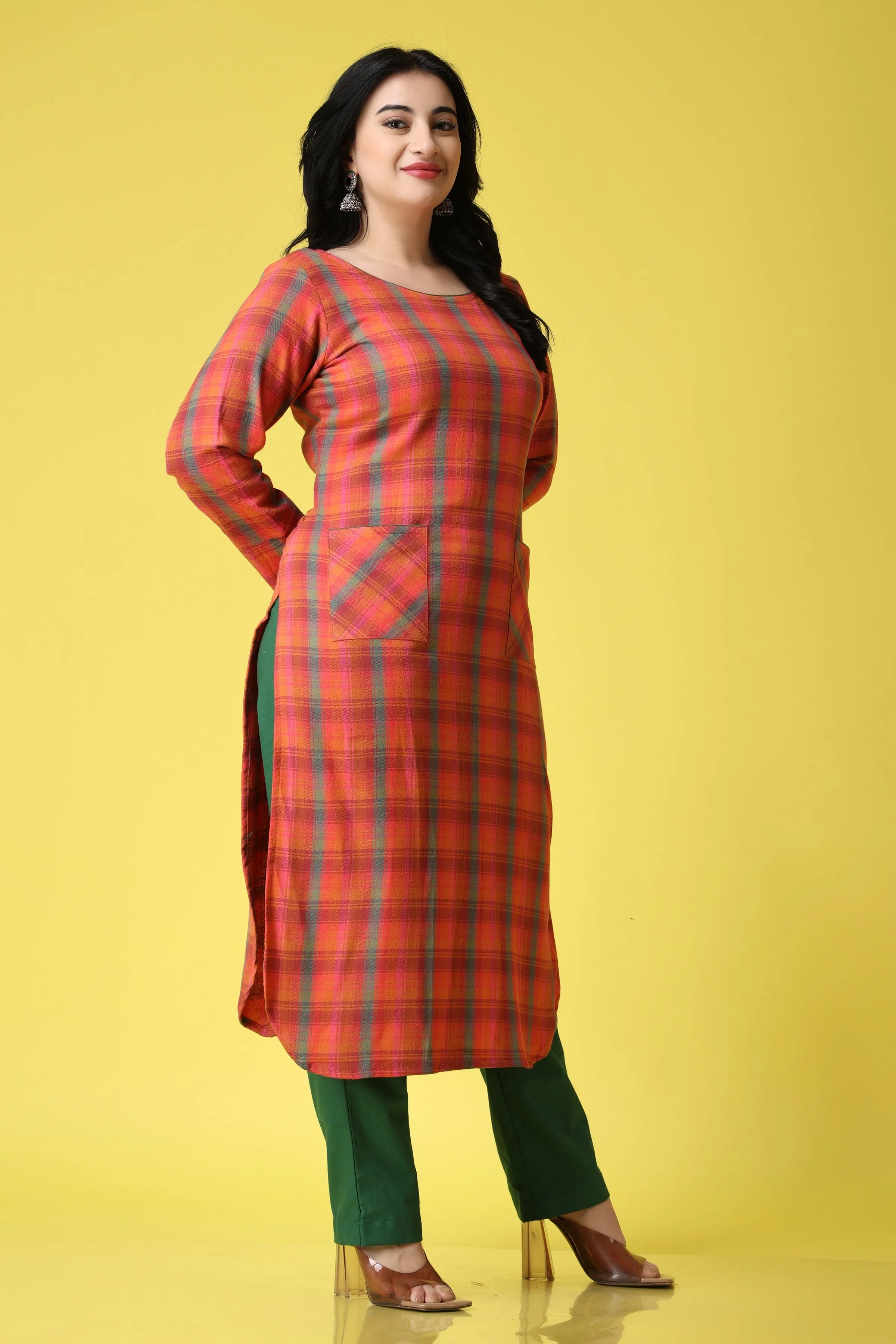 Sunset Time Woollen Kurta Set
