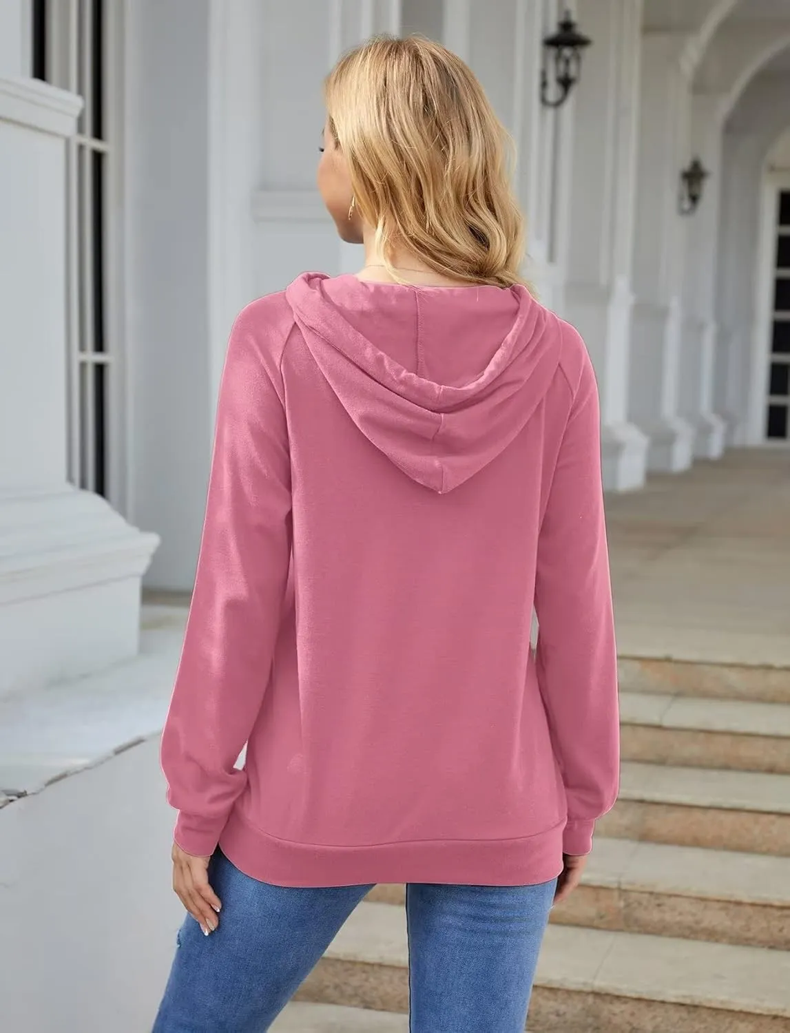Syellowafter Women Casual Pullover Love Letter Printed Sweatshirt Lightweight Tops Blouse