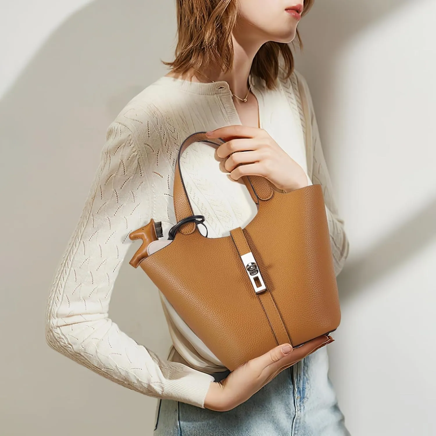Top Handle Bag for Women Vegan Leather Handbag for Women Women's Shoulder Handbag