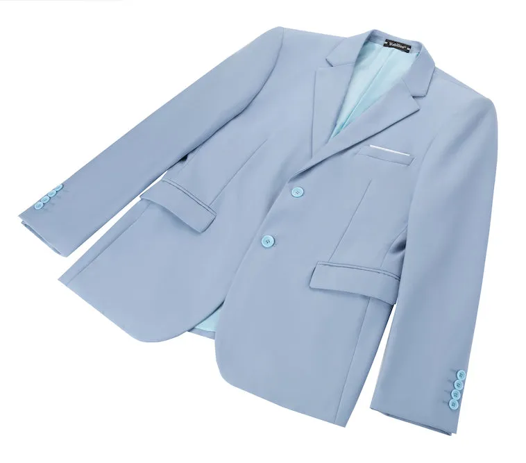 Violet Two Button Wedding 2 Pieces Men's Suits Jacket Pants