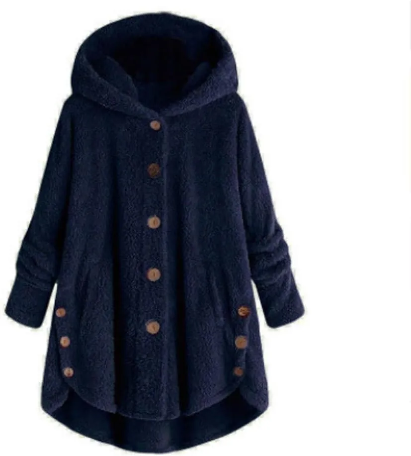 Winter Coats for Women Fashion Furry Sherpa Jacket Faux Fur Coat Shaggy Fleece Jacket Warm Clothes Oversized Coat