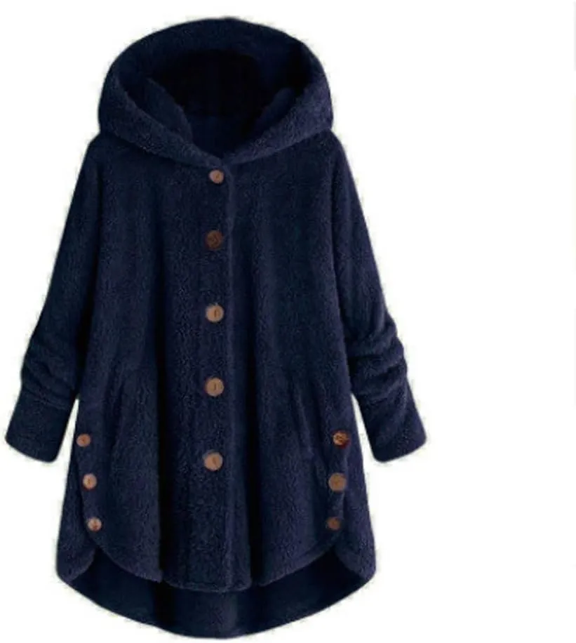 Winter Coats for Women Fashion Furry Sherpa Jacket Faux Fur Coat Shaggy Fleece Jacket Warm Clothes Oversized Coat