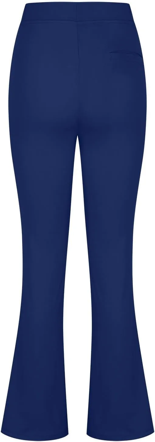 Women Bootcut Work Pants Trendy Business Casual Trouser Solid Yoga Workout Slacks High Waist Stretch Leg Office Pant