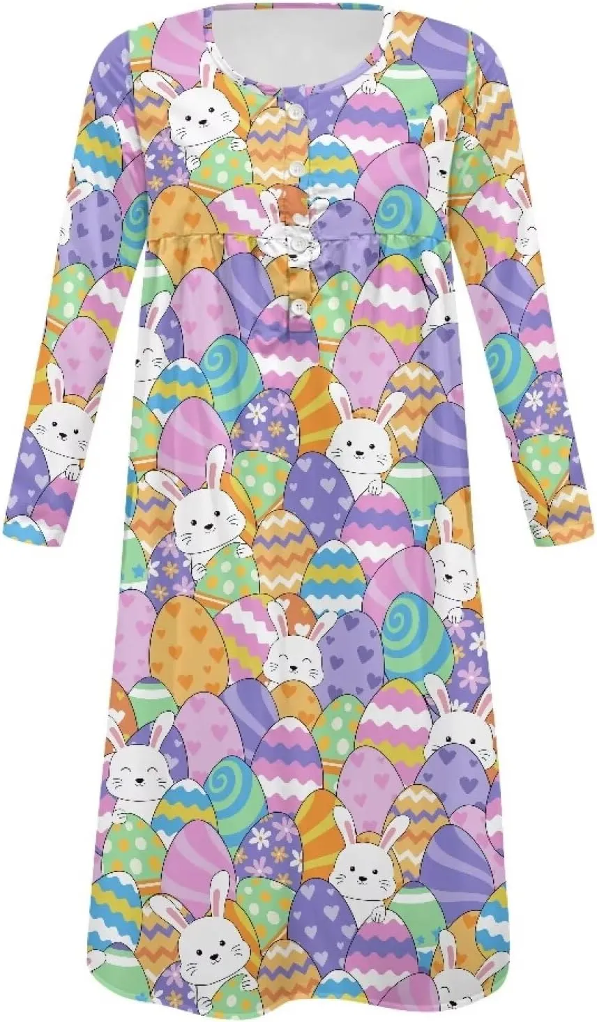 Women's Long Sleeve Oversized Maxi Dress Button Up Casual Style Loose Fall Vacation Dresses with Pockets