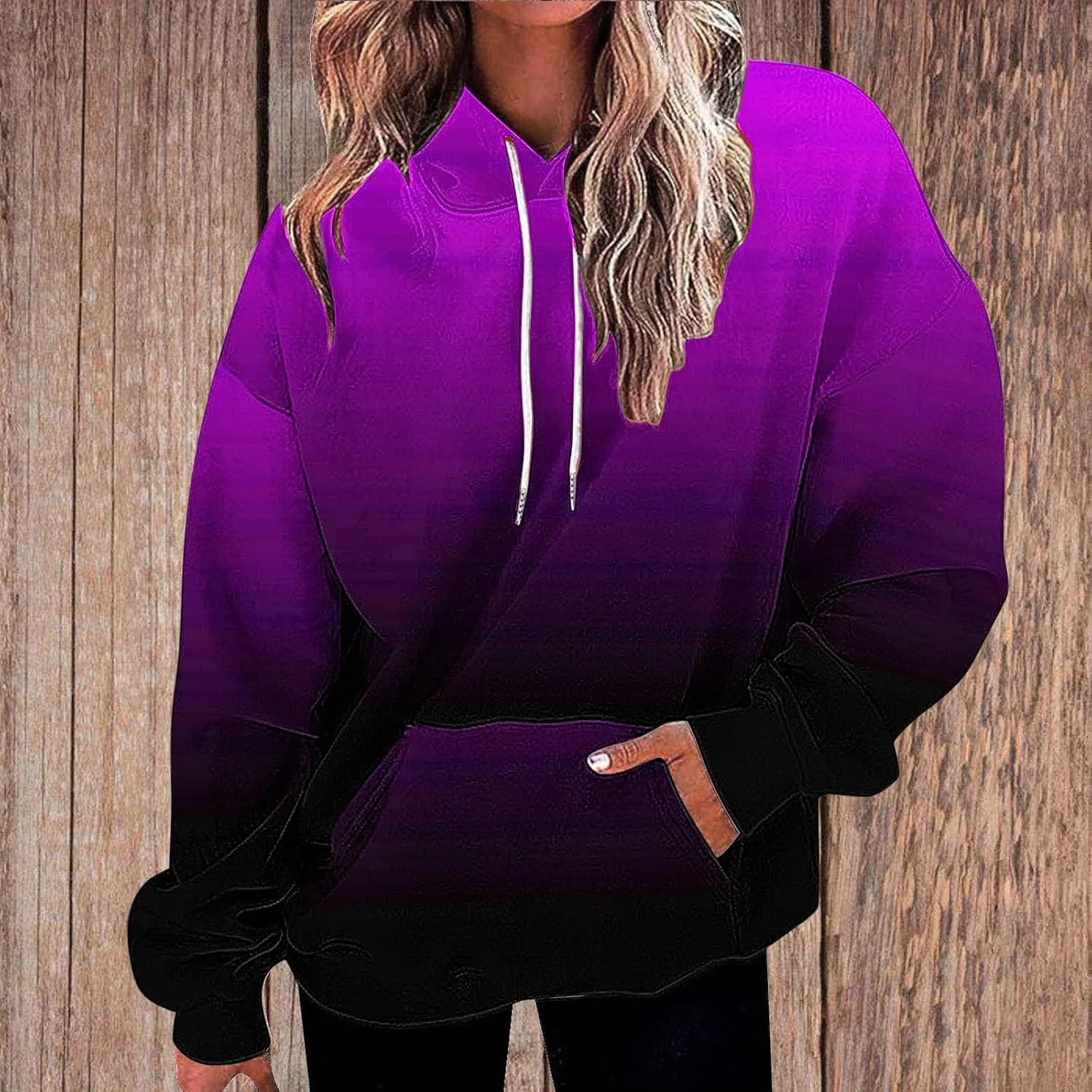 Womens Oversized Hoodies Tie Dye Hooded Sweatshirts Casual Comfy Sweater Pullover With Pockets Fall Winter Outfits