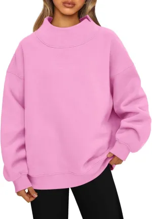 Womens Oversized Sweatshirts Turtleneck Long Sleeve Pullover Hoodies Tops Fall Outfits 2023 Clothes