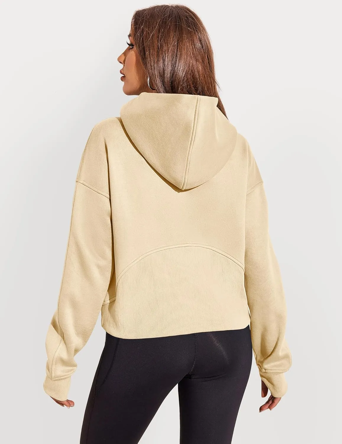 Zeagoo Women Plus Size Zipper Hoodie Long Sleeve 2024 Trendy Sweatshirts Athletic Cropped Tops Dark Grey Large