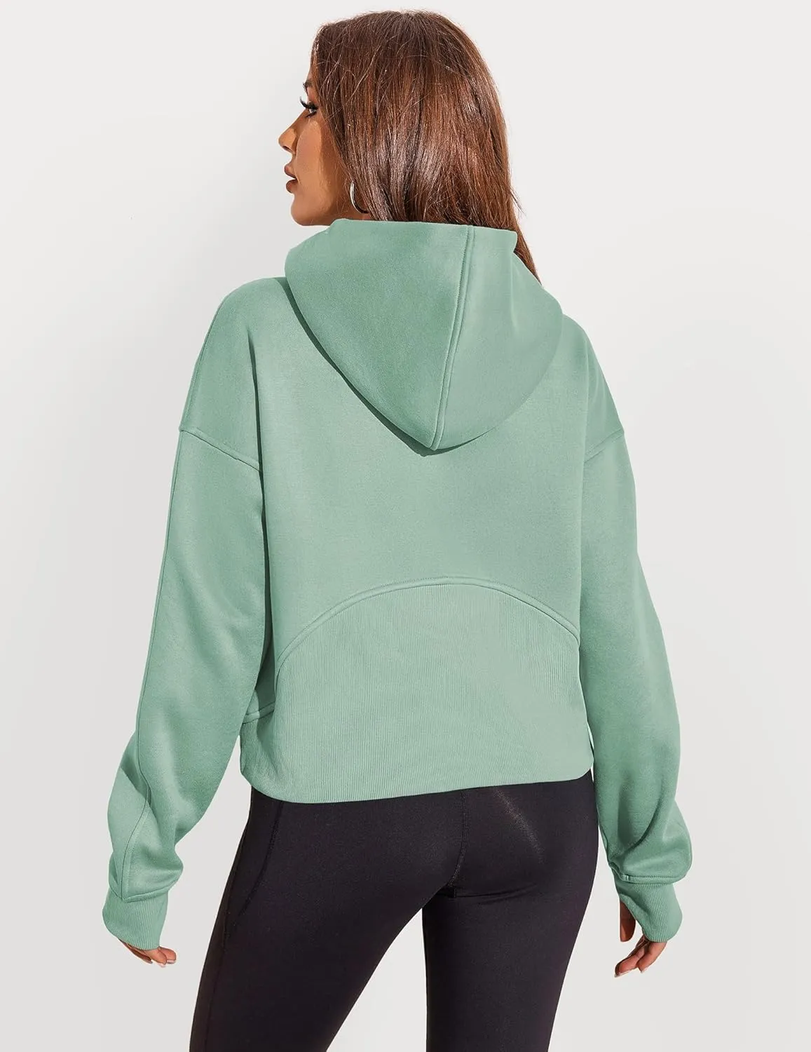 Zeagoo Women Plus Size Zipper Hoodie Long Sleeve 2024 Trendy Sweatshirts Athletic Cropped Tops Dark Grey Large